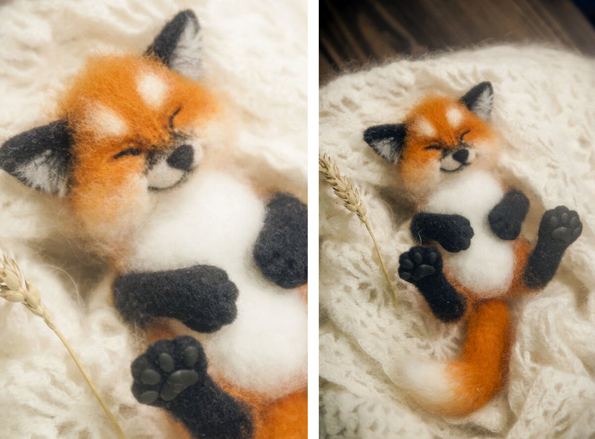 лисичка- реквизит для new born  съемки