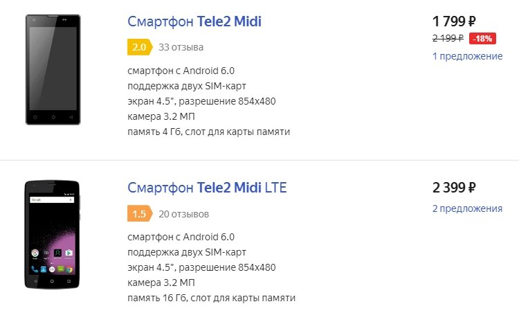 Скриншот из Яндекс.Маркета