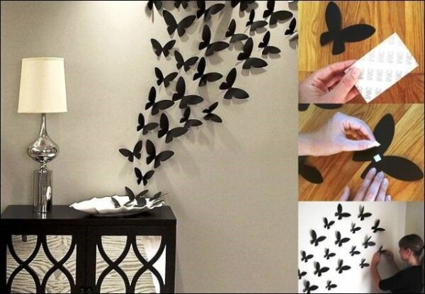 Декор бабочки на стену (59 фото)