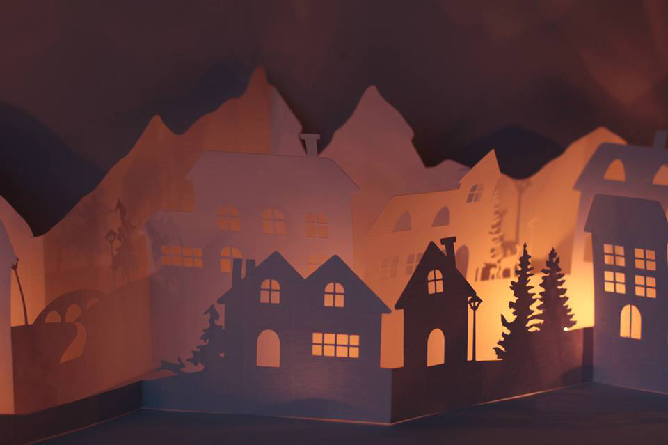 Зимняя деревня