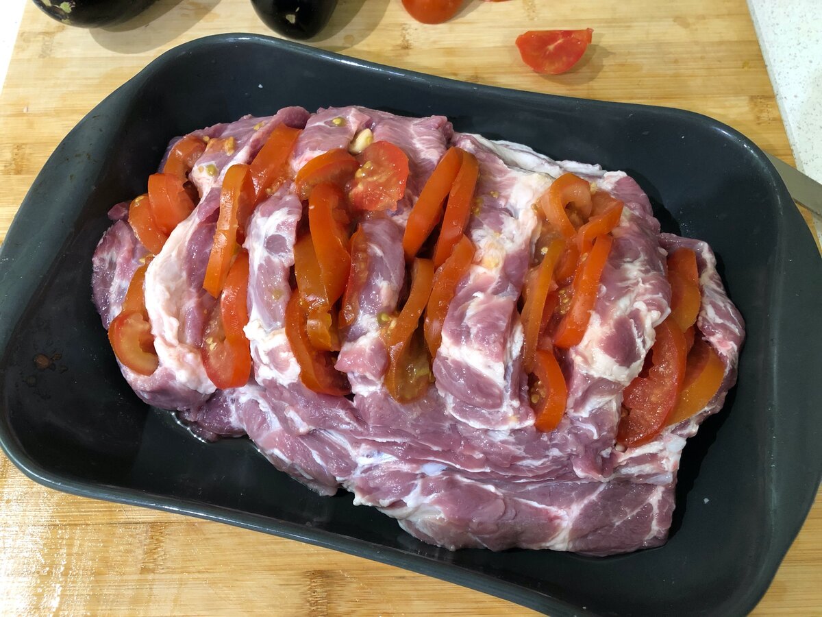 Мясо дипломат в духовке из свинины