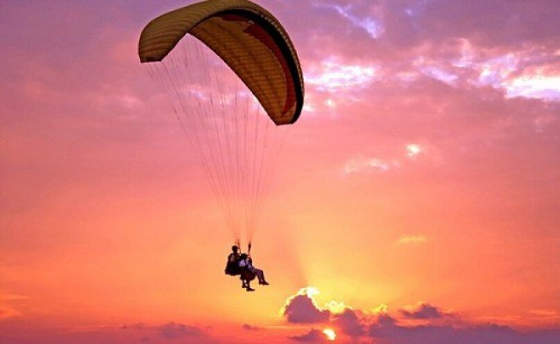 Полет на параплане с опытным инструктором