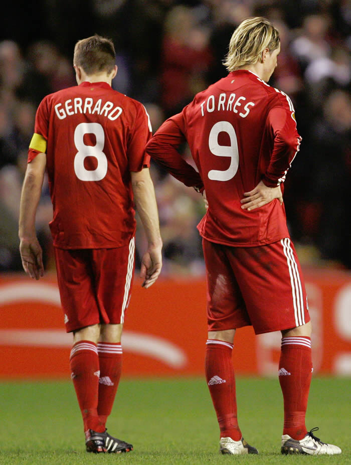 в сезоне 2009-2010 Торрес и Джеррард сыграли вместе всего лишь в 14 играх чемпионата