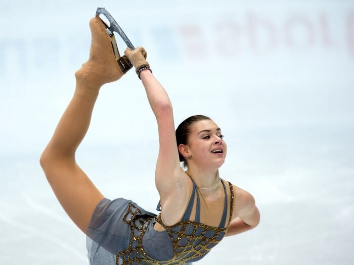 Аделина Сотникова на олимпиаде