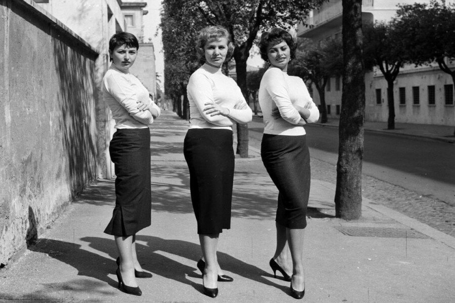 На фото Софи Лорен, ее мать Ромильда и сестра Анна-Мария