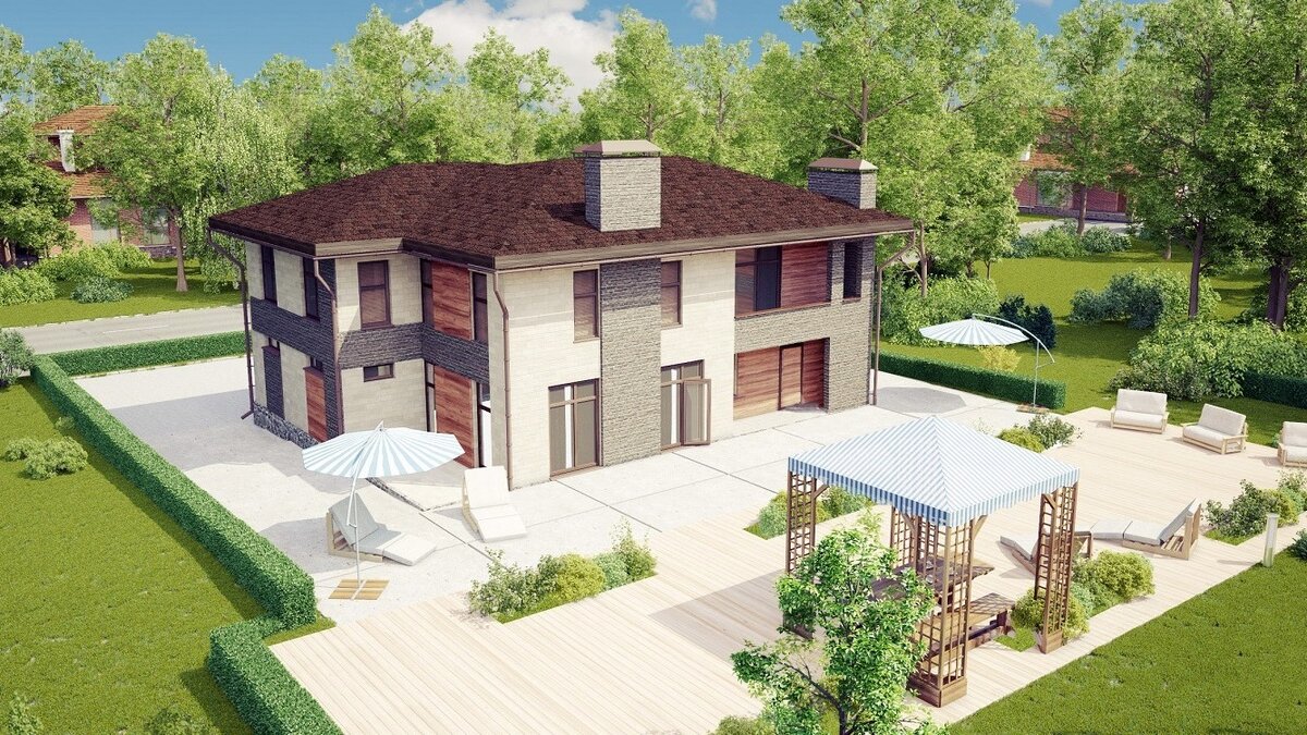 "Швеция-2" Проект дома - KR - 323