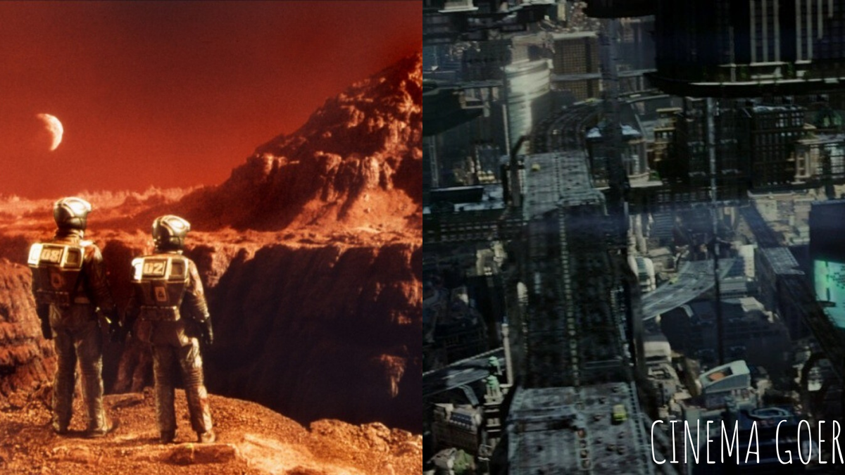 слева кадр из фильма 1990 года, справа 2012 года 