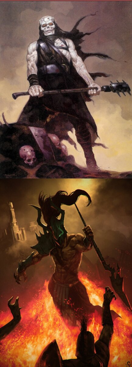 Греческие Боги Фобос и Деймос 