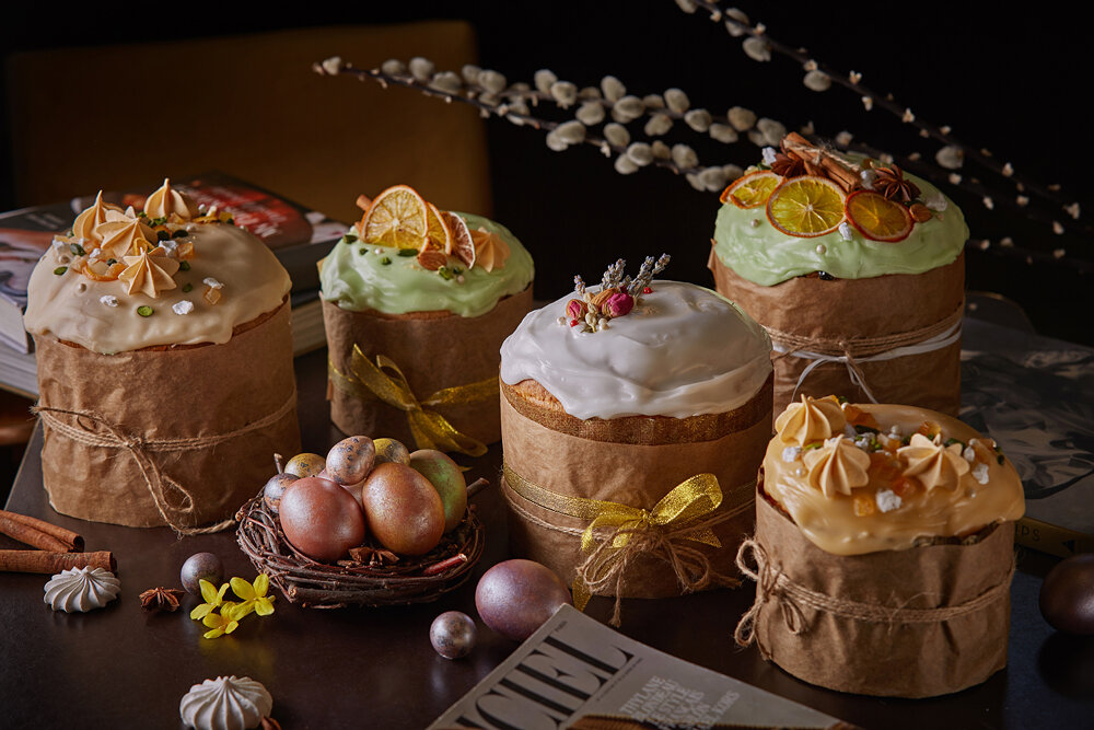 Стильные пасхальные куличи