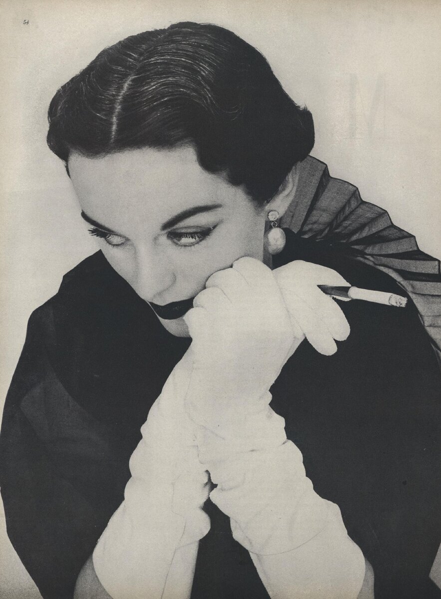 Иллюстрация из журнала Vogue  за апрель 1950 года