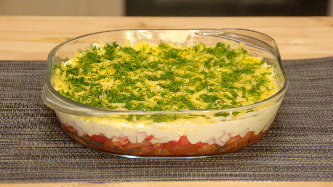 Салат с крабовыми палочками и сыром: рецепт приготовления с фото