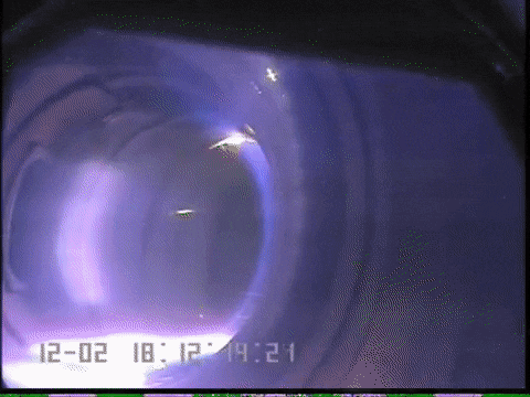 Срыв пламы в ТОКАМАКе вследствие загрязнения. 