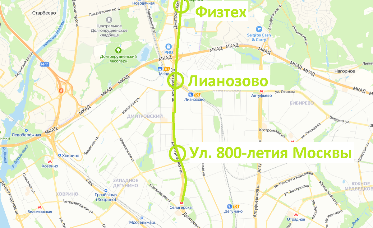 Карта лианозово москва