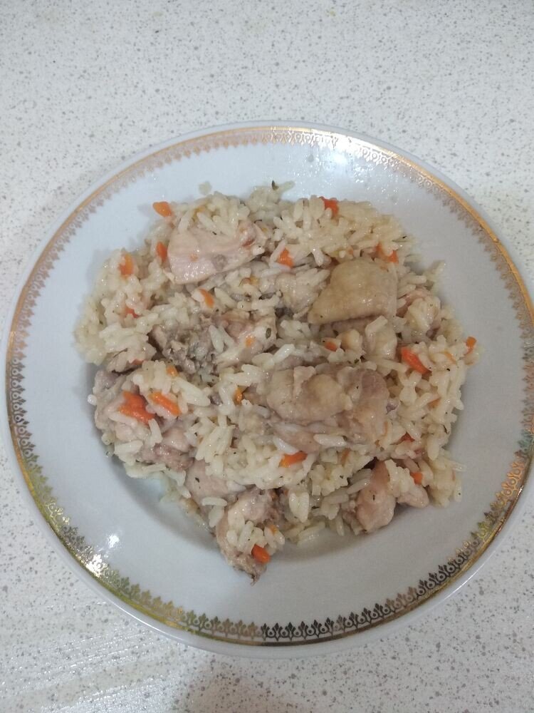 Острый плов с курицей