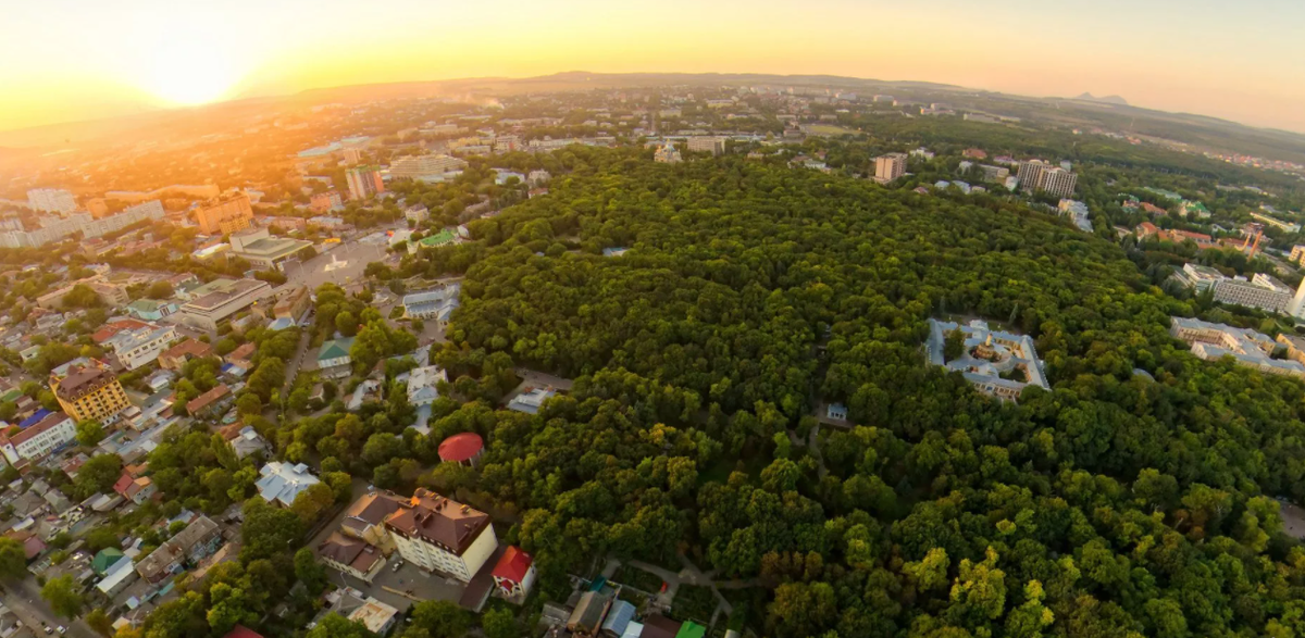 Минеральные воды город с высоты