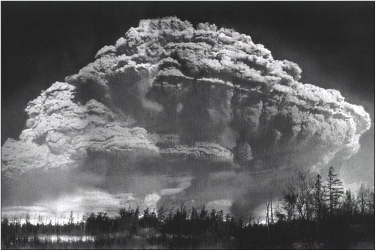 Вулкан безымянный извержение 1956 года