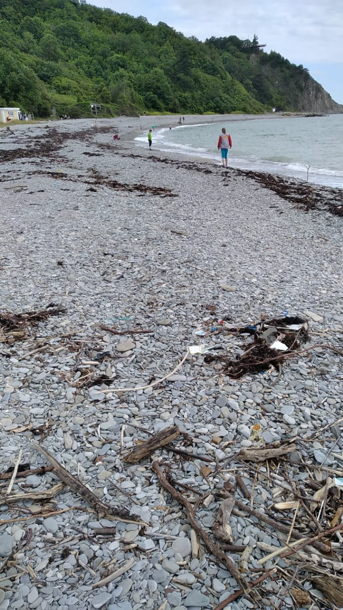 Вот  таким был пляж в день приезда.