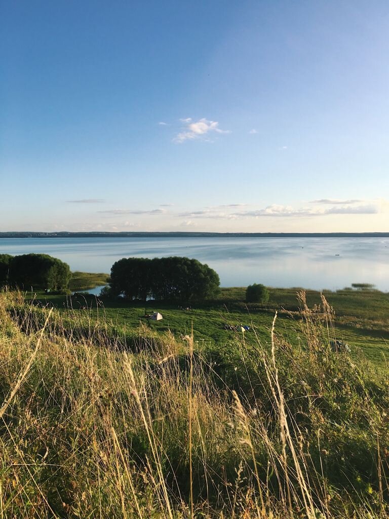 Вид с Александровой горы на Плещеево озеро