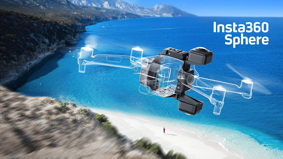 Insta360 Sphere просто фиксируется на дроне
