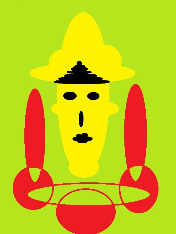 Рисунок только с помощью Фигур 