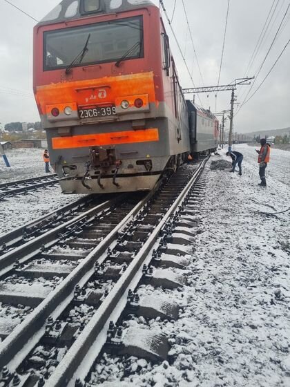    В Калтане локомотив сошёл с путей Западно-Сибирская транспортная прокуратура