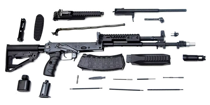 АК-12 в разборе (фото из открытых источников)