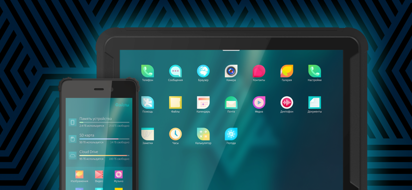    Интерфейс мобильной «Авроры». Фото: Pinterest