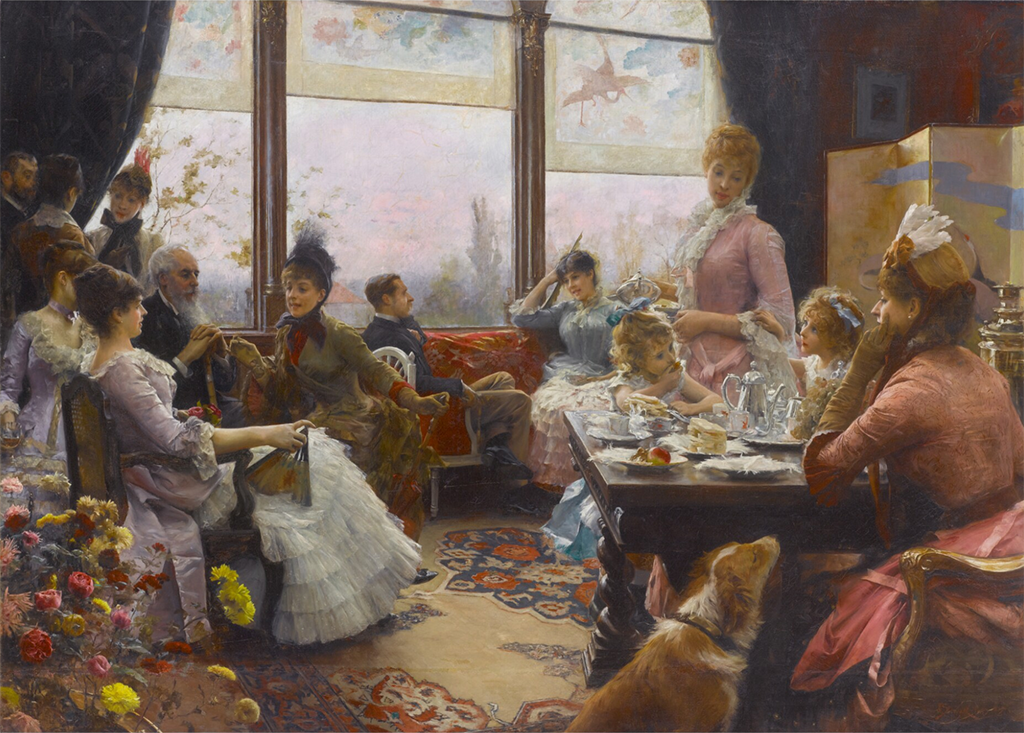 Юлиус Леблан Стюарт. Five O'Clock Tea, 1883-84