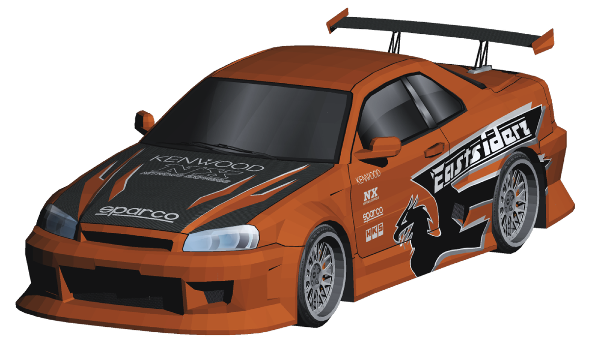 Need for Speed Underground Nissan Skyline R34 Eddie | SeyforeGPapercraft |  Дзен