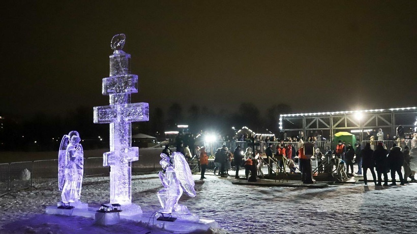    Крещенские купания в Подмосковье © Пресс-служба Министерства благоустройства Московской области