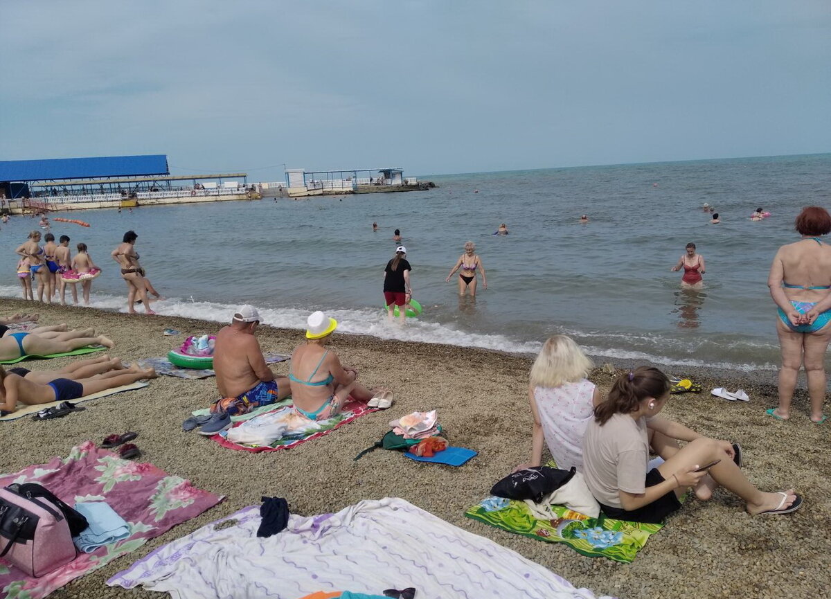 Фото галечного пляжа в анапе