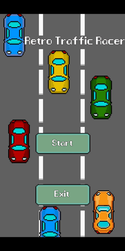 Retro Traffic Racer-моя первая игра