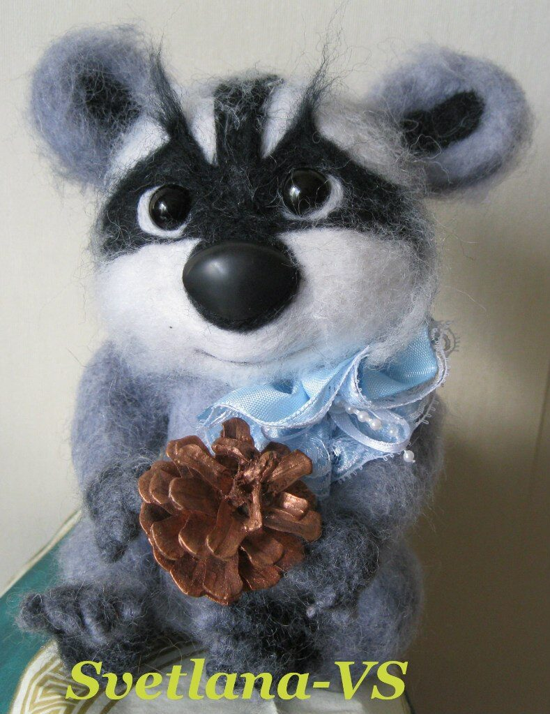 Сухое валяние Енот 