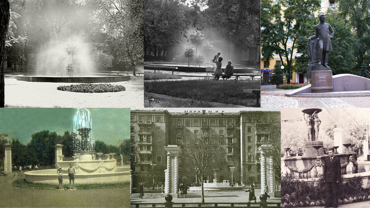 Памятник Александру Полю в Днепропетровске. Раньше на этом месте был фонтан.