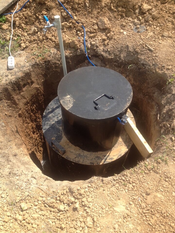 Обустройство скважины на воду с установкой стального кессона