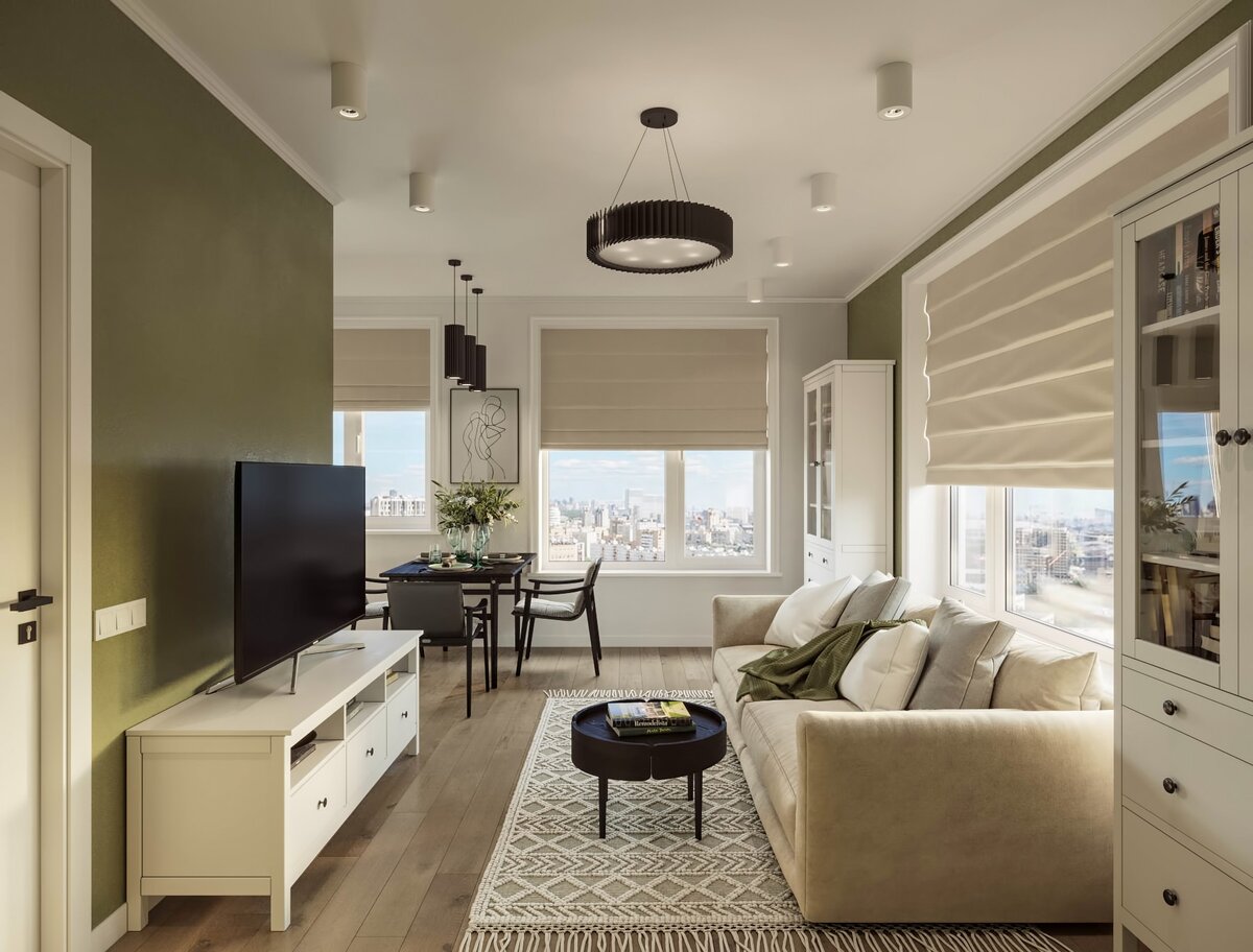 Проект дизайнера Екатерины Исхаковой. На фото светильники ROTOR M и ROTOR Spot