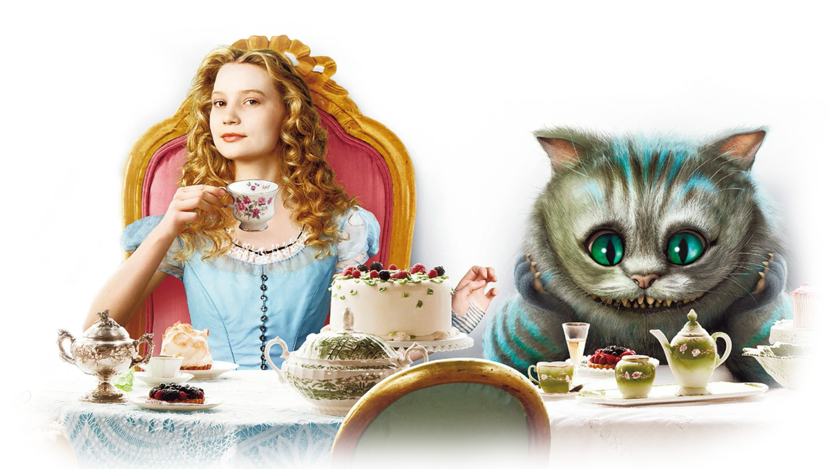 Алиса и Чеширский кот по версии режиссера Тима Бёртона