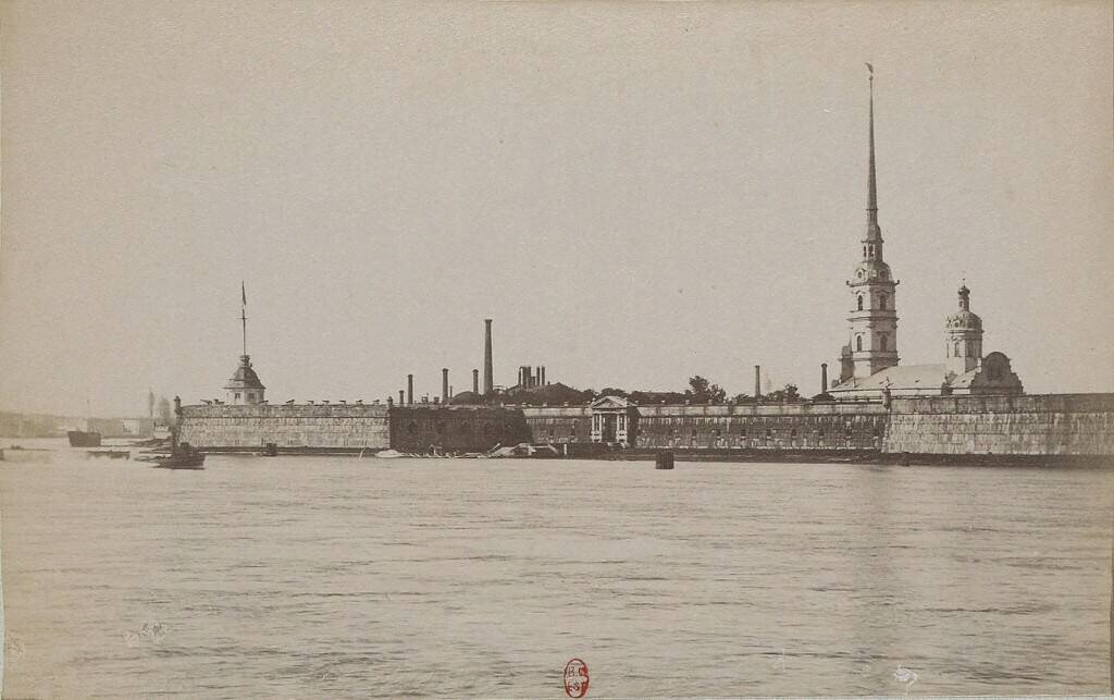Фото Петропавловской крепости. 1870 год.