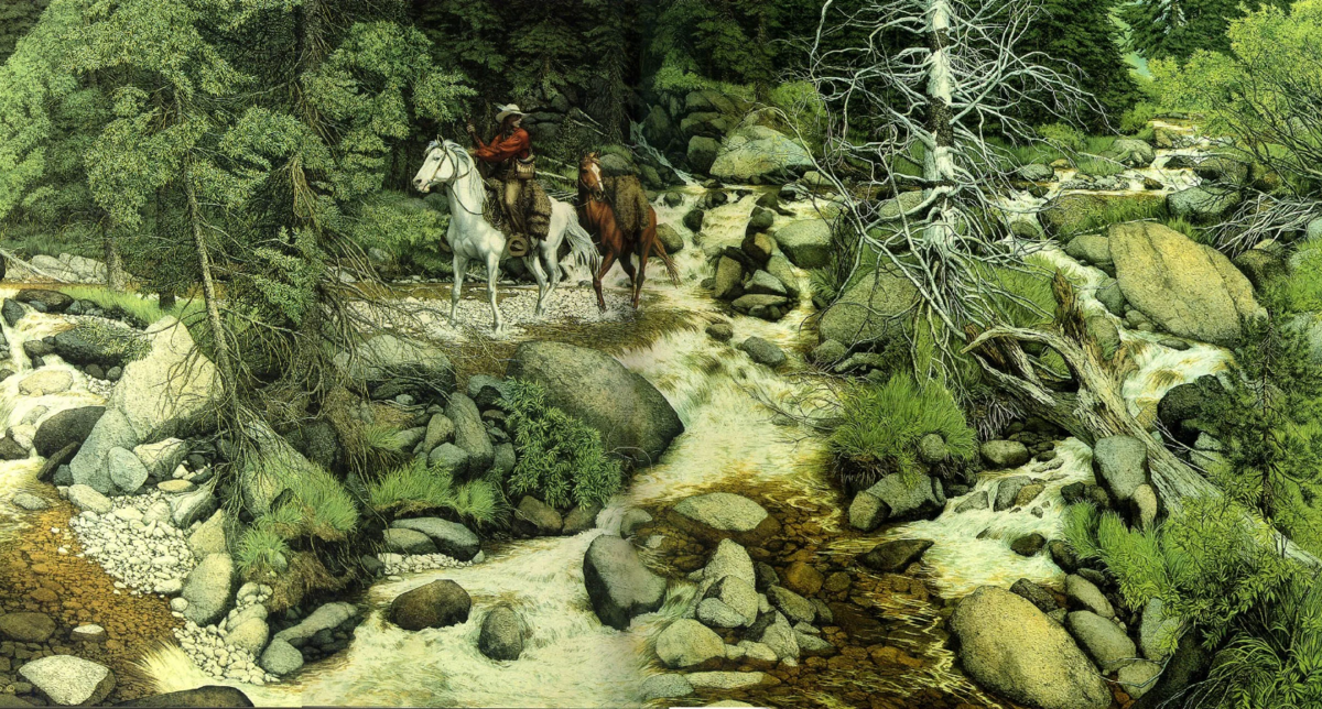 Найди тут дерево. Художник Bev Doolittle. Бев Дулиттл лес с глазами. БЭВ Дулиттл картины. Распознавание образов иллюзии.