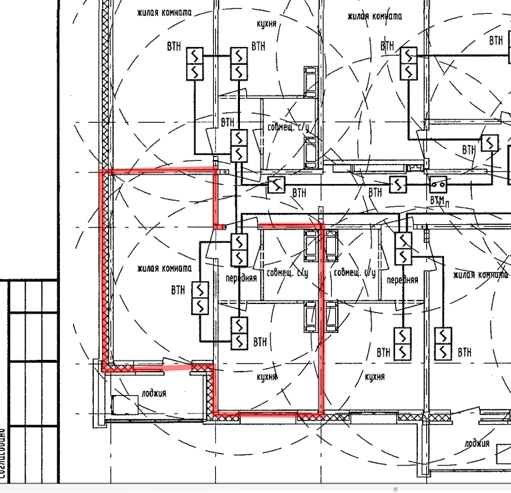 Датчики в каждой комнате квартиры