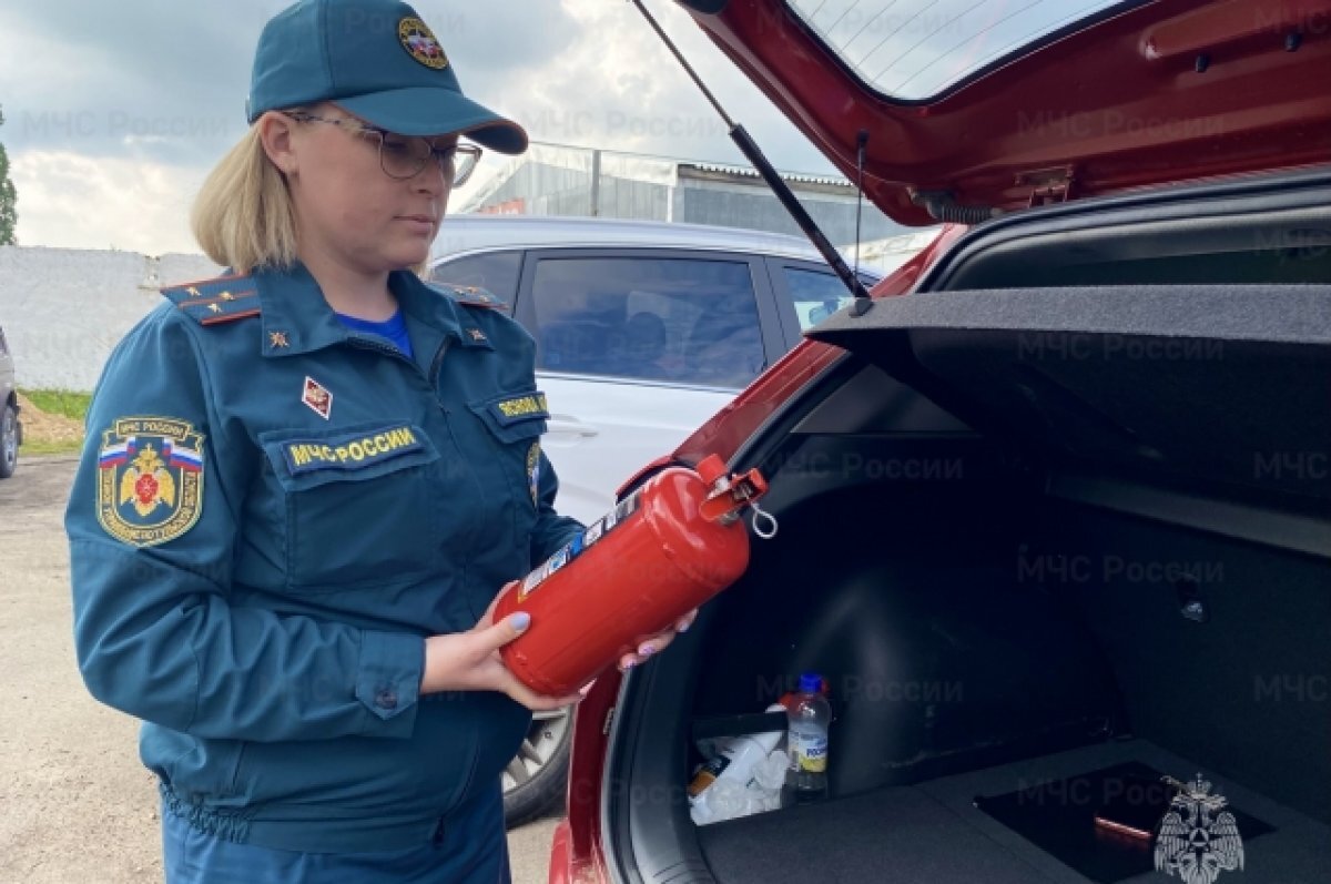    Тульские спасатели рассказали, что делать при возгорании автомобиля