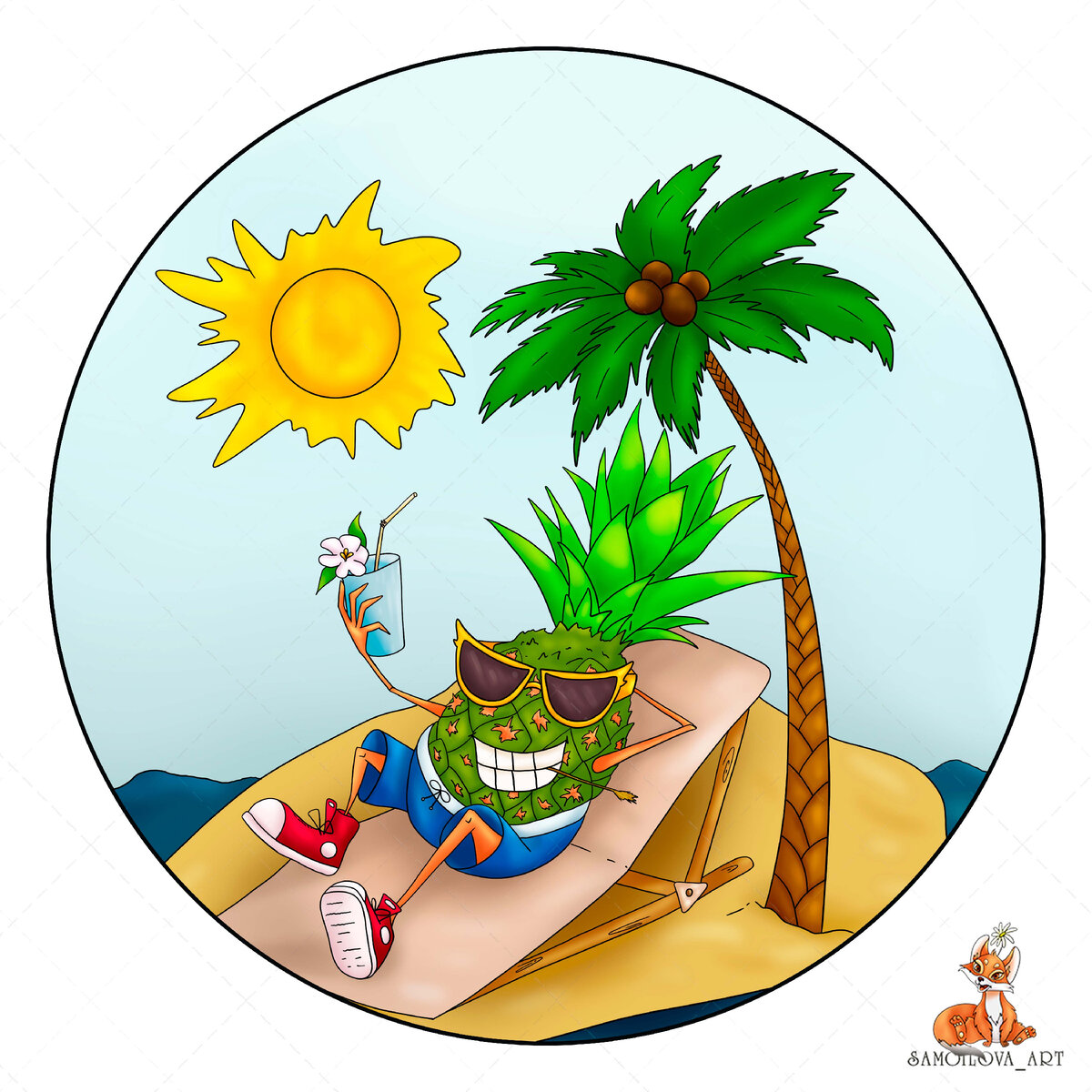 То, как будет выглядеть иллюстрация в виде принта