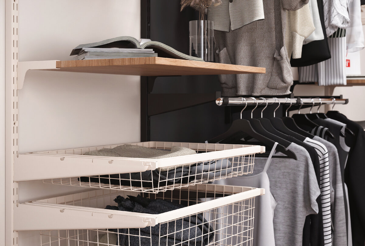 Компактные и вместительные элементы гардеробной