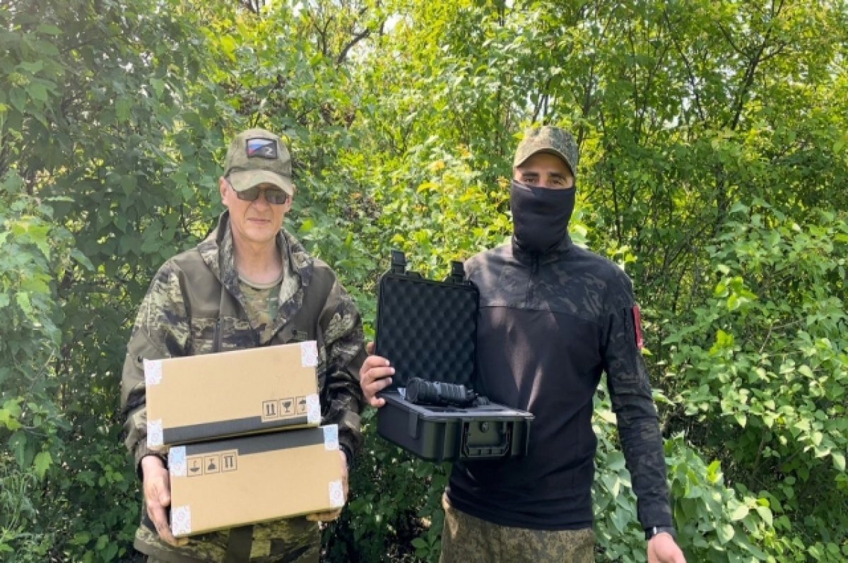    Астраханцам-участникам СВО доставили гумпомощь в ЛНР