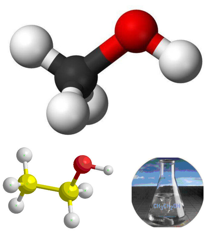 Молекула этилового спирта. Молекула этанола. Модель молекулы этилового спирта. Метанол строение
