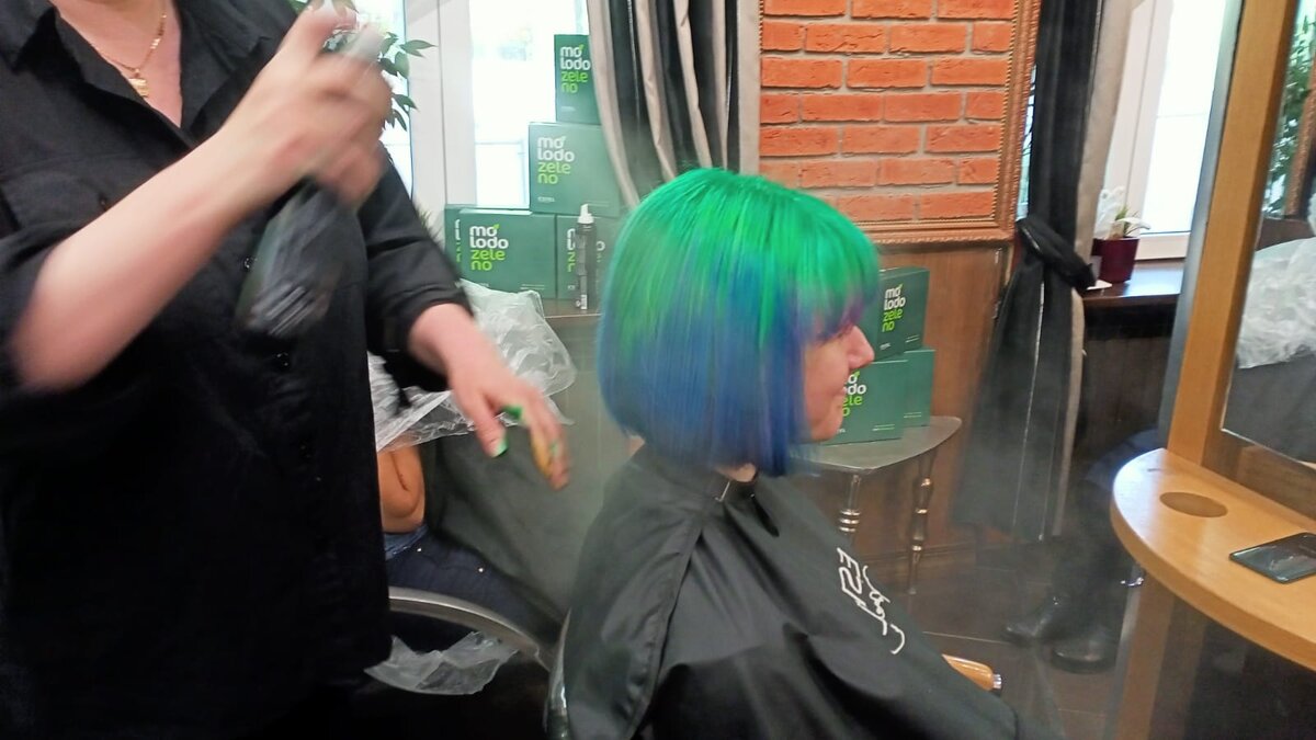 Результат окрашивания в салоне "Леди Shine"