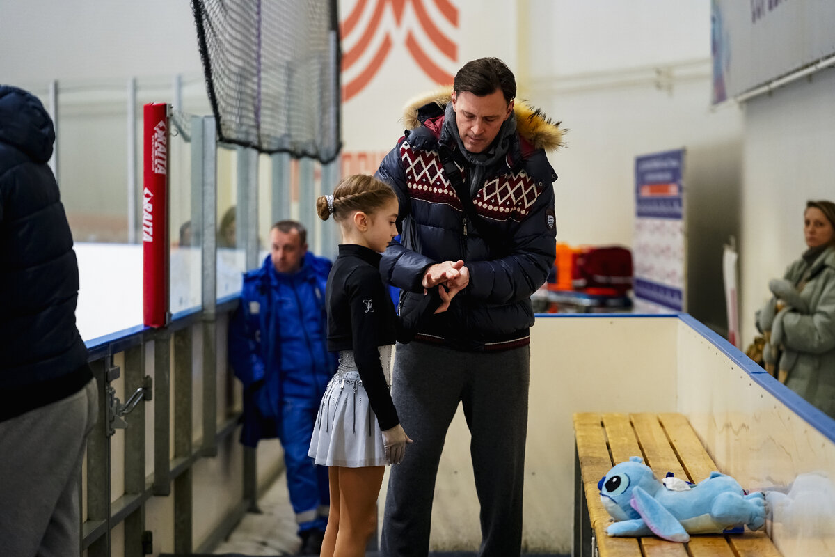 Максим Викторович и Алиса Семина перед стартом. "Мегаспорт" Москва