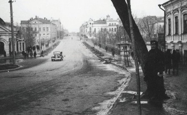 Улица Лобачевского. Конец 1930-х годов. Фото: предоставлено realnoevremya.ru Валерием Грязновым 