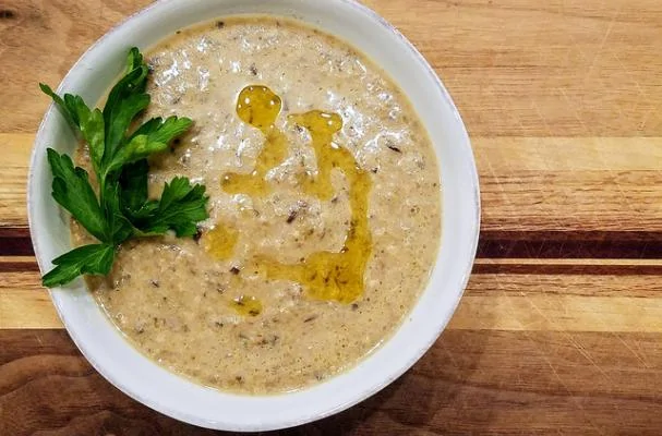 Суп-крем из белых грибов. Время приготовления: 50 минут.