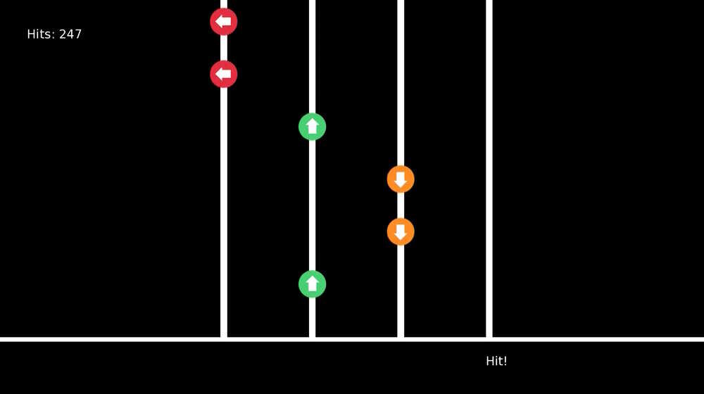 Исходная ритм-игра без изменений